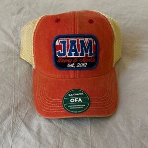 JAM Orange and Tan Trucker Hat